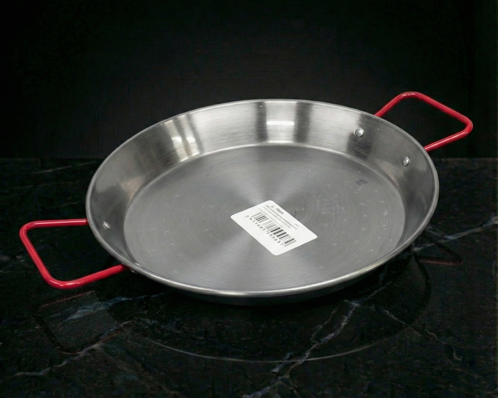 Paellera acero pulido de 34cm (6 porciones) "PUJADAS"